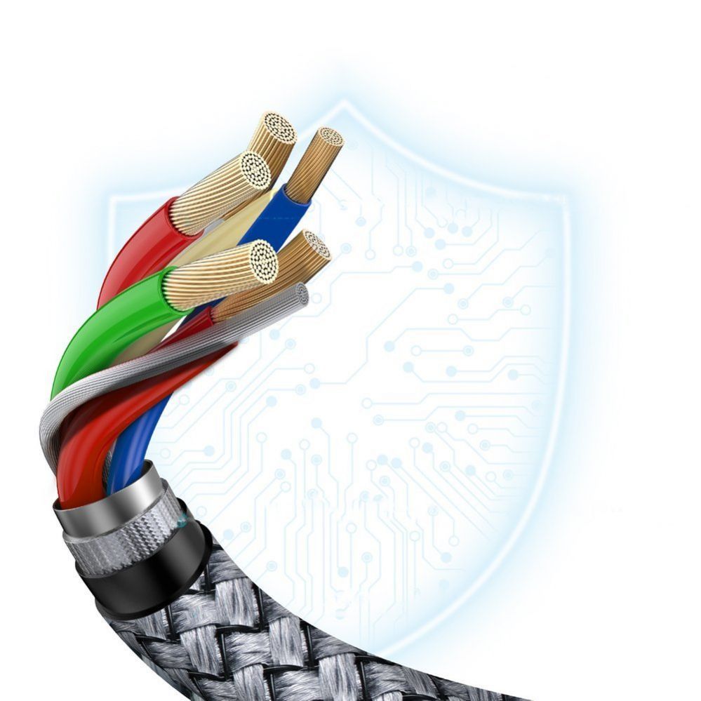 Kaabel Choetech Choetech XCC-1002-GY USB-C - USB-C PD QC cable 100W 5A 480Mb/s 1.8m - gray