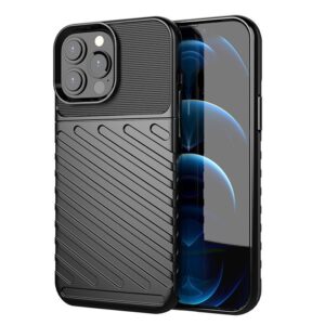 Nugarėlės dėklai Hurtel  Thunder Case Flexible Tough Rugged Cover TPU Case for iPhone 13 Pro Max black 
