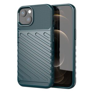 Nugarėlės dėklai Hurtel  Thunder Case Flexible Tough Rugged Cover TPU Case for iPhone 13 mini green 