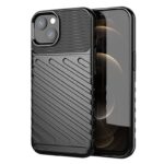 Back panel cover Hurtel  Thunder Case Flexible Tough Rugged Cover TPU Case for iPhone 13 mini black 