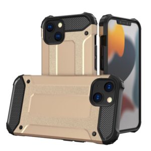 Aizmugurējais vāciņš Hurtel - Hybrid Armor Case Tough Rugged Cover for iPhone 13 mini golden 
