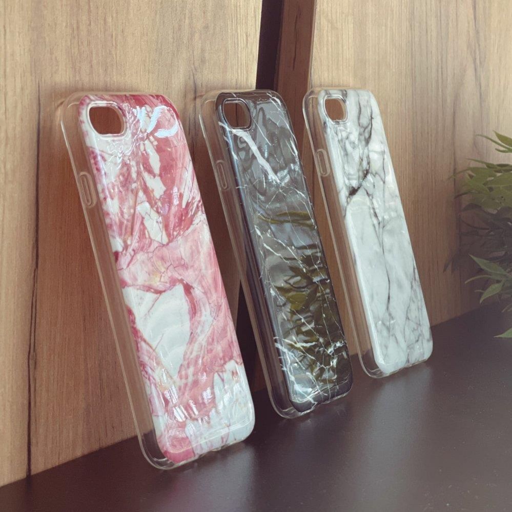 Back panel cover Wozinsky Wozinsky Marble TPU case cover for Samsung Galaxy A22 4G pink