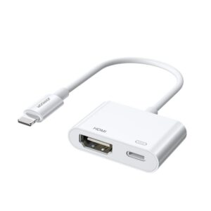 Kabelis Joyroom  Joyroom S-H141 Lightning (male) - HDMI FullHD 1080p 60Hz (female) / Lightning (female) adapter - white 
