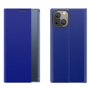 Nugarėlės dėklai Hurtel  Sleep Case Bookcase Type Case with Smart Window for iPhone 13 mini blue 