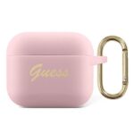Tagakaaned Guess  Guess GUA3SSSI AirPods 3 cover pink/pink Silicone Vintage Script 