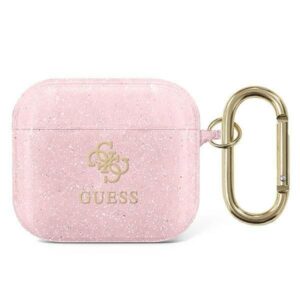 Aizmugurējais vāciņš Guess  Guess GUA3UCG4GP AirPods 3 cover pink/pink Glitter Collection