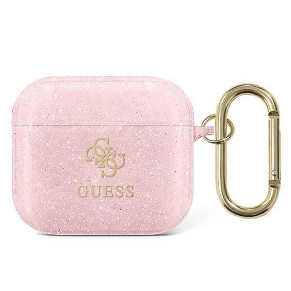 Back panel cover Guess Guess GUA3UCG4GP AirPods 3 cover pink/pink Glitter Collection