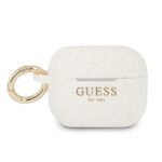 Tagakaaned Guess  Guess GUAPSGGEH AirPods Pro cover white/white Silicone Glitter 