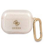 Back panel cover Guess  Guess GUAPUCG4GD AirPods Pro cover gold/gold Glitter Collection