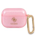 Aizmugurējais vāciņš Guess  Guess GUAPUCG4GP AirPods Pro cover pink/pink Glitter Collection