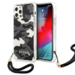 Aizmugurējais vāciņš Guess  Guess GUHCP12LKSARBK iPhone 12 Pro Max 6.7" black/black hardcase Camo Collection 