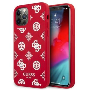 Aizmugurējais vāciņš Guess  Guess GUHCP12LLSPEWRE iPhone 12 Pro Max 6.7" red/red hard case Peony Collection