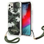 Чехол на заднюю панель Guess  Guess GUHCP12MKSARKA iPhone 12/12 Pro 6.1" green/khaki hardcase Camo Collection