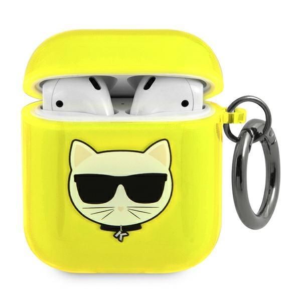 Aizmugurējais vāciņš Karl Lagerfeld Karl Lagerfeld KLA2UCHFY AirPods cover żółty/yellow Choupette