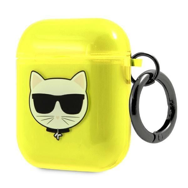 Aizmugurējais vāciņš Karl Lagerfeld Karl Lagerfeld KLA2UCHFY AirPods cover żółty/yellow Choupette