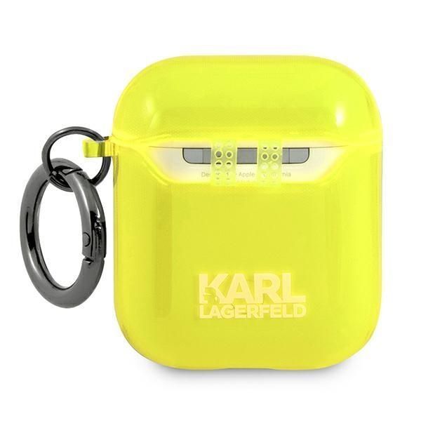 Aizmugurējais vāciņš Karl Lagerfeld Karl Lagerfeld KLA2UCHFY AirPods cover żółty/yellow Choupette