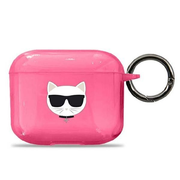 Aizmugurējais vāciņš Karl Lagerfeld Karl Lagerfeld KLA3UCHFP AirPods 3 cover różowy/pink Choupette
