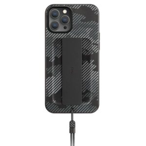 Nugarėlės dėklai UNIQ  Uniq Heldro case for iPhone 12 Pro Max - black camouflage 