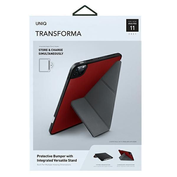 Back panel cover UNIQ Uniq Transforma case for iPad Pro 11'' (2021) - red