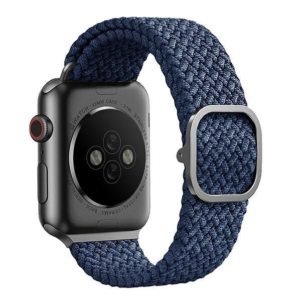 Aizmugurējais vāciņš UNIQ Uniq Aspen Braided Strap for Apple Watch 1/2/3/4/5/6/7/8/SE/SE2 40/38/41mm - Blue