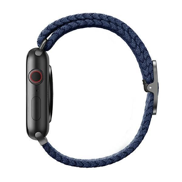 Aizmugurējais vāciņš UNIQ Uniq Aspen Braided Strap for Apple Watch 1/2/3/4/5/6/7/8/SE/SE2 40/38/41mm - Blue