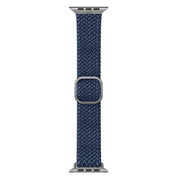 Aizmugurējais vāciņš UNIQ Uniq Aspen Braided Strap for Apple Watch 1/2/3/4/5/6/7/8/SE/SE2 40/38/41mm - Blue