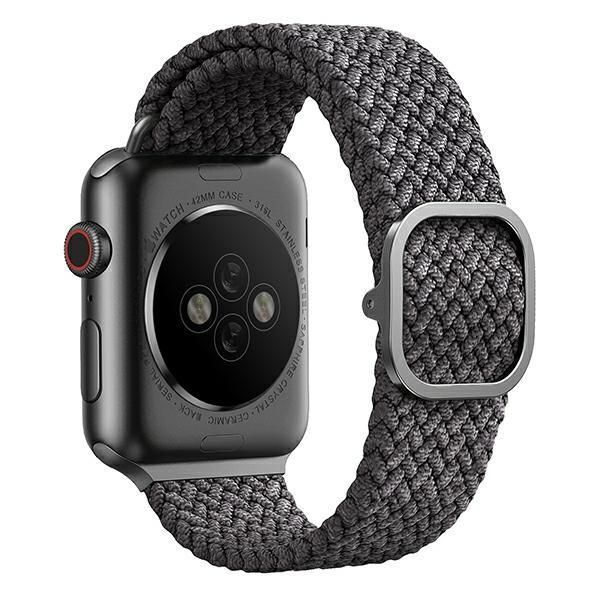Back panel cover UNIQ Uniq Aspen Braided Strap for Apple Watch 1/2/3/4/5/6/7/8/SE/SE2 40/38/41mm - Gray