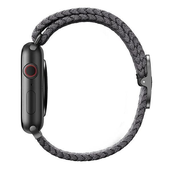 Back panel cover UNIQ Uniq Aspen Braided Strap for Apple Watch 1/2/3/4/5/6/7/8/SE/SE2 40/38/41mm - Gray