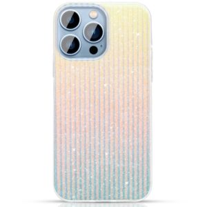 Aizmugurējais vāciņš Kingxbar  Kingxbar Travel Series luxurious elegant case for iPhone 13 Pro blue-orange (Clouds) 