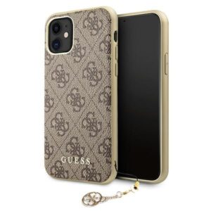 Aizmugurējais vāciņš Guess  Guess GUHCN61GF4GBR iPhone 11 6.1" / Xr brown/brown hard case 4G Charms Collection 