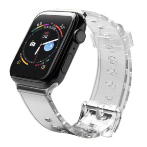 Nugarėlės dėklai Hurtel  Silicone Strap Bracelet Bracelet Strap Light for Apple Watch 38 / 40 mm - Black 