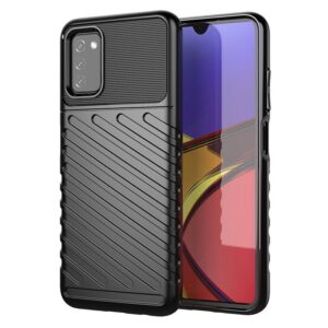 Nugarėlės dėklai Hurtel  Thunder Case Flexible Tough Rugged Cover TPU Case for Samsung Galaxy A03s black 