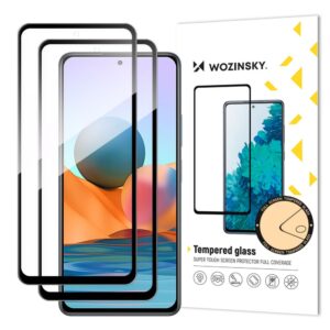 Apsauginiai stiklai Wozinsky  Wozinsky Full Glue Glass for Xiaomi Redmi Note 12 Pro+ / Note 12 Pro / Note 12 5G / Note 12 / Note 10 Pro - black (2 pcs.) 