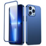 Aizmugurējais vāciņš Joyroom  Joyroom 360 Full Case front and back cover for iPhone 13 Pro Max + tempered glass screen protector blue (JR-BP928 blue) 