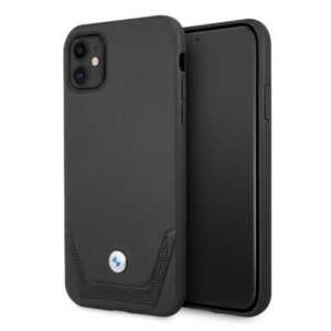 Nugarėlės dėklai BMW  Etui BMW BMHCN61RSWPK iPhone 11 6,1" / Xr czarny/black hardcase Leather Perforate 