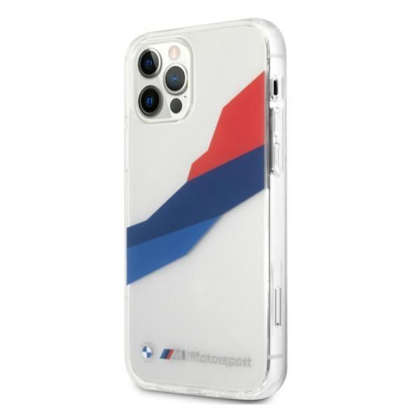 Back panel cover BMW Etui BMW BMHCP12LSKTGT iPhone 12 Pro Max 6,7" transparent hardcase Motorsport Tricolor