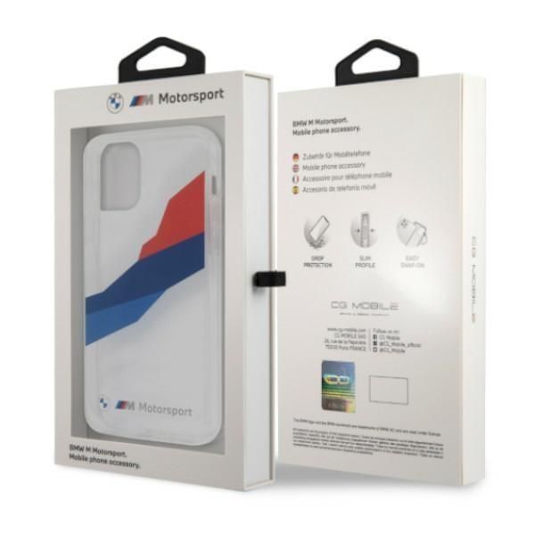 Back panel cover BMW Etui BMW BMHCP12LSKTGT iPhone 12 Pro Max 6,7" transparent hardcase Motorsport Tricolor