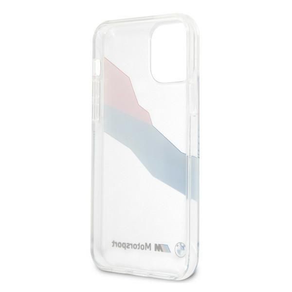 Back panel cover BMW Etui BMW BMHCP12LSKTGT iPhone 12 Pro Max 6,7" transparent hardcase Motorsport Tricolor
