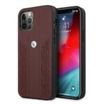 Tagakaaned BMW  Etui BMW BMHCP12MRSPPR iPhone 12/12 Pro 6,1" czerwony/red hardcase Leather Curve Perforate 