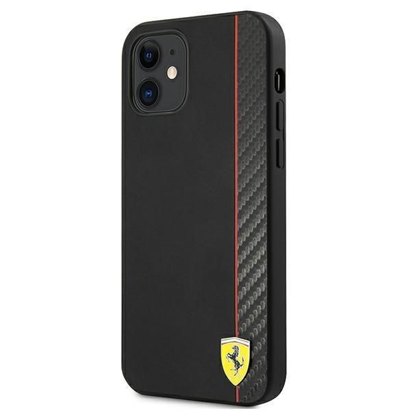 Tagakaaned Ferrari Ferrari FESAXHCP12SBK iPhone 12 mini 5.4" black/black hardcase On Track Carbon Stripe