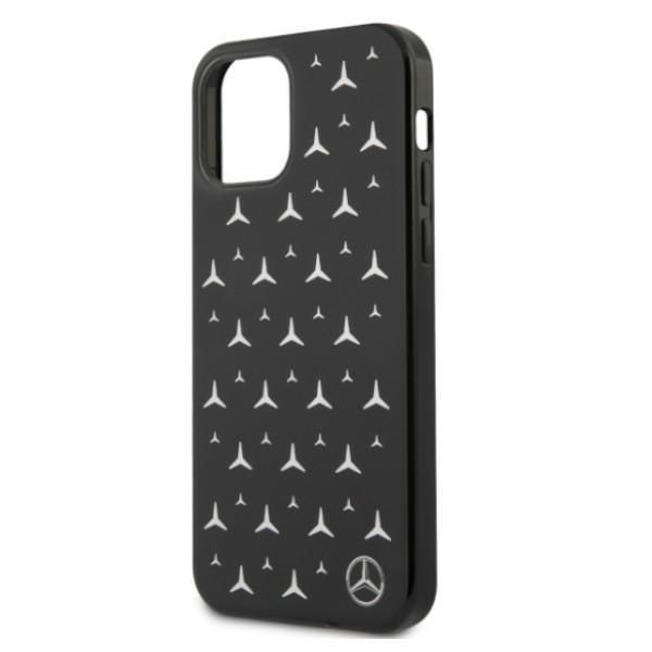 Back panel cover Mercedes-Benz Mercedes Silver Stars Pattern Case for iPhone 12 / iPhone 12 Pro - Black