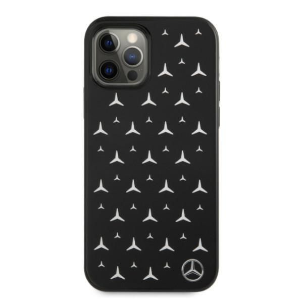 Back panel cover Mercedes-Benz Mercedes Silver Stars Pattern Case for iPhone 12 / iPhone 12 Pro - Black