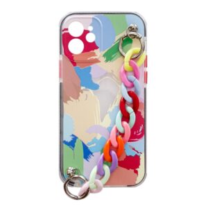 Aizmugurējais vāciņš Hurtel  Color Chain Case gel flexible elastic case cover with a chain pendant for iPhone 8 Plus / iPhone 7 Plus multicolour 
