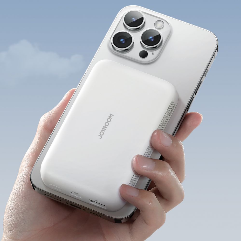 Väline aku Joyroom Powerbank Joyroom JR-W020 20W 10000mAh MagSafe + USB-C - USB-C cable 0.25m - white