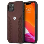 Tagakaaned BMW  Etui BMW BMHCP13MRSPPR iPhone 13 6,1" czerwony/red hardcase Leather Curve Perforate 