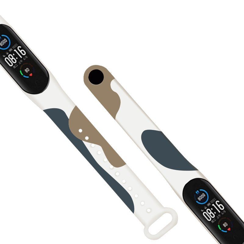 Aizmugurējais vāciņš Hurtel Strap Moro band for Xiaomi Mi Band 3 / 4 silicone strap watch bracelet pattern 12