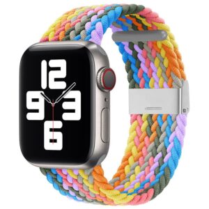 Back panel cover Hurtel - Braided Fabric Strap Bracelet Strap Fabric Band for Apple Watch 38 / 40 / 41 mm - Multicolor 