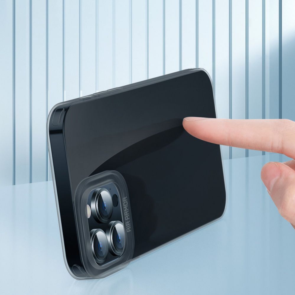 Back panel cover Baseus Baseus Simple Series Case transparent gel case for iPhone 13 Pro black (ARAJ000401)