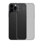 Back panel cover Baseus  Baseus Frosted Glass Case Cover for iPhone 13 Pro Hard Cover with Gel Frame black (ARWS000401) 