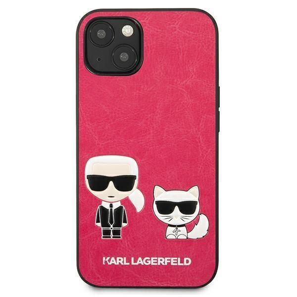 Back panel cover Karl Lagerfeld Karl Lagerfeld KLHCP13SPCUSKCP iPhone 13 mini 5,4" fuksja/fuchsia hardcase Ikonik Karl & Choupette
